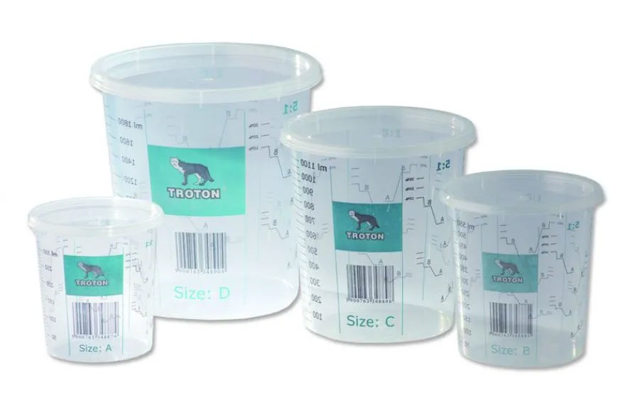 Graduated paint cups