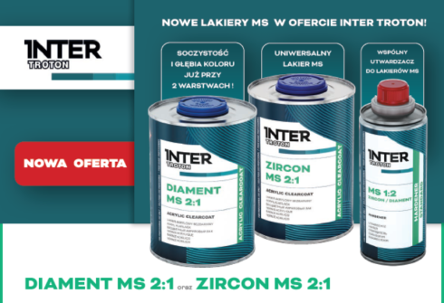 Nouveau ! Vernis acrylique MS avec durcisseur commun dans l’offre d’Inter Troton