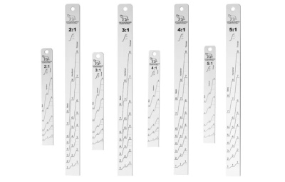 Aluminium paint sticks 5:1/2:1