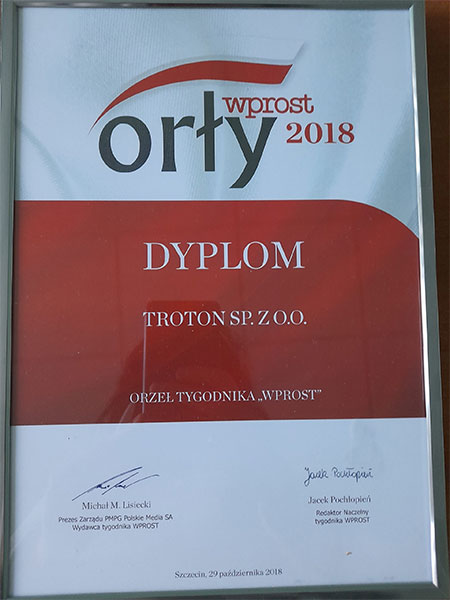 Nagrody i wyróżnienia firmy