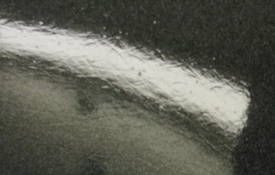 Crackings on the surface after the repair