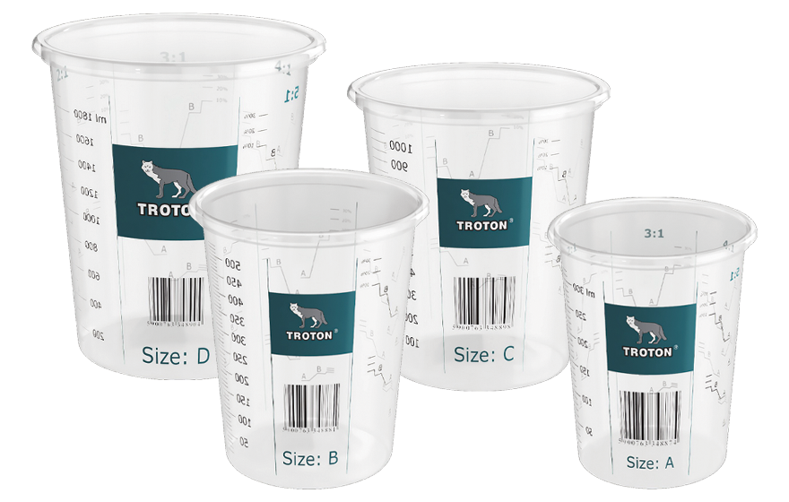 Пластмассовые ёмкости с мерной шкалой