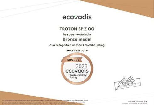 Brązowy medal EcoVadis