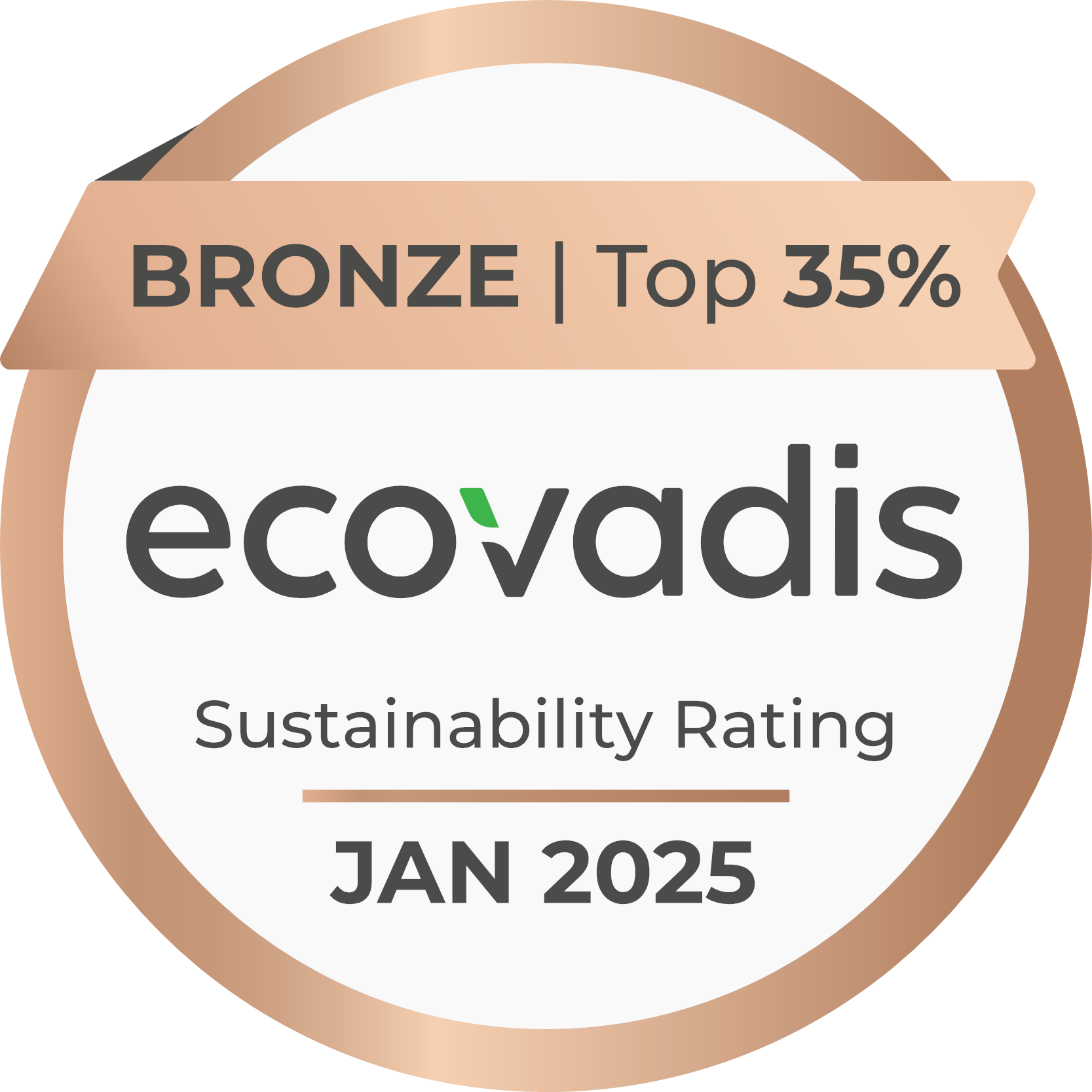 <p>EcoVadis – ocena praktyk i sposobu postępowania  w zakresie społecznej odpowiedzialności biznesu.</p>
