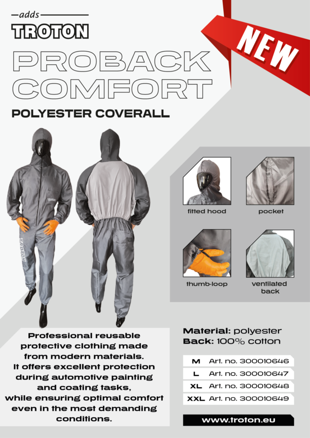 Новинка addsTroton — POLYESTER OVERALL  PROBACK COMFORT